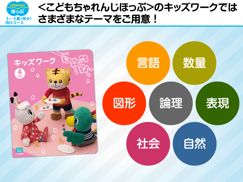 こどもちゃれんじ ほっぷ キッズワーク 3〜4歳(年少)向けコース